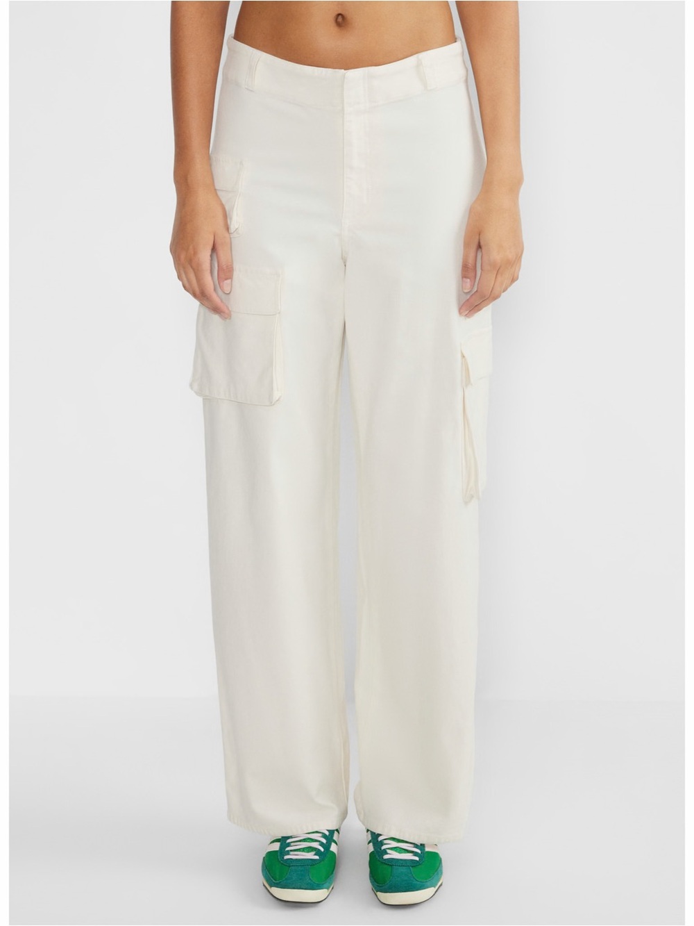 TNA Aritiza‎ White Picture Cargo Pants